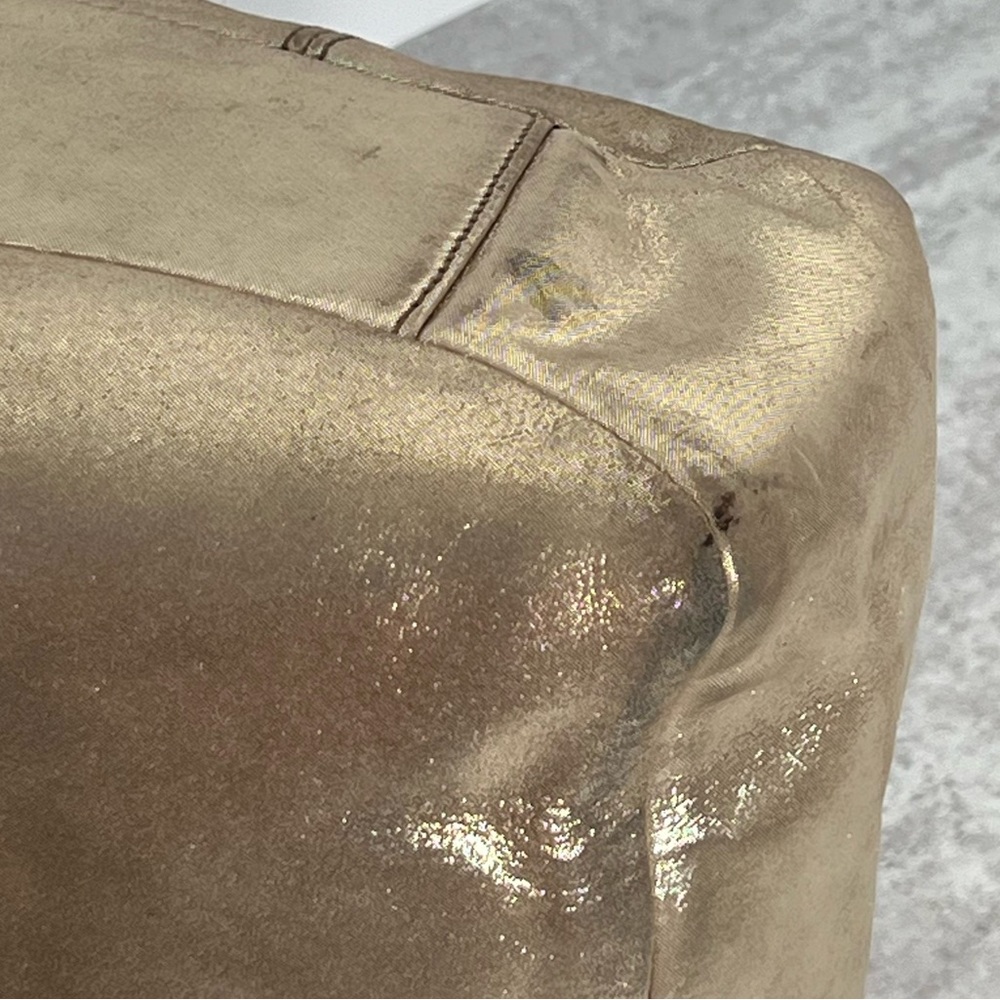 COACH F16565 METALLIC CHAMPAGNE GOLD GALLERY TOTE SHOULDER BAG LARGE CARRYALL - Picture 13 of 14